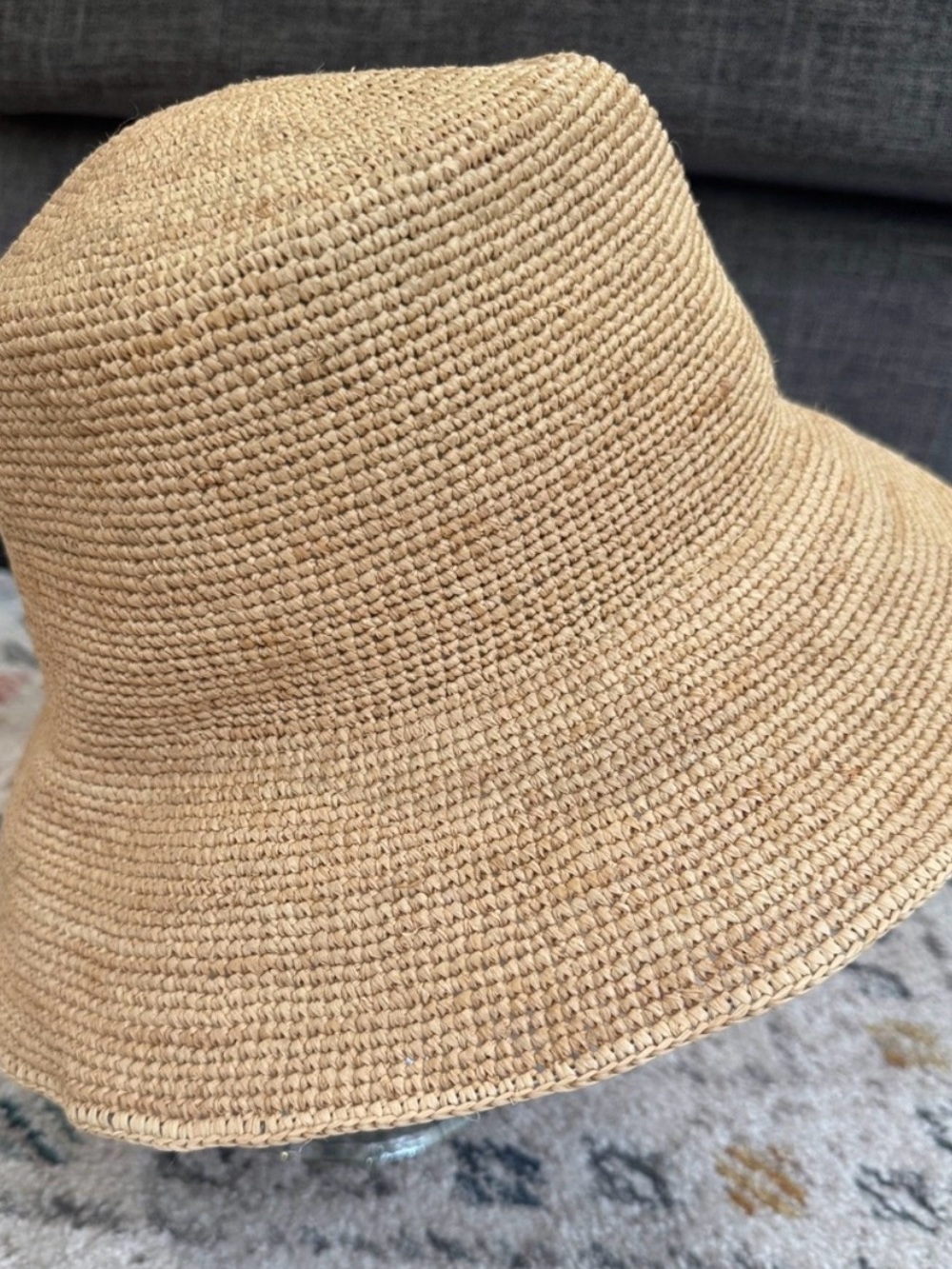Velvet by Graham & Spencer Raffia Wide Brim Sun Hat Natural Beige